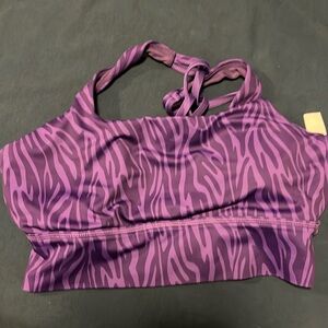 CVG long line bra, size M purple safari EUC